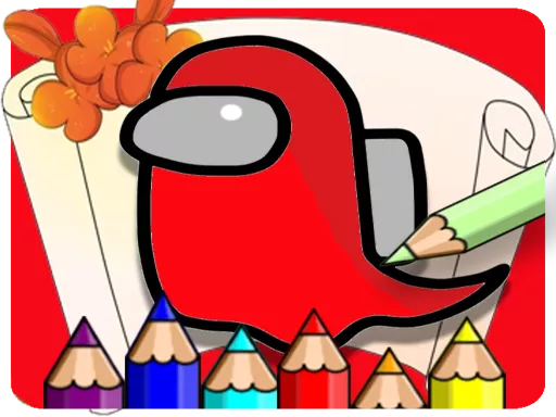 Coloring Book For Amoung Us - game thumbnail image