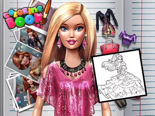 Coloring Book for Barbie - game thumbnail image