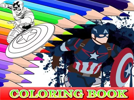 Coloring Book for Captain America - game thumbnail image