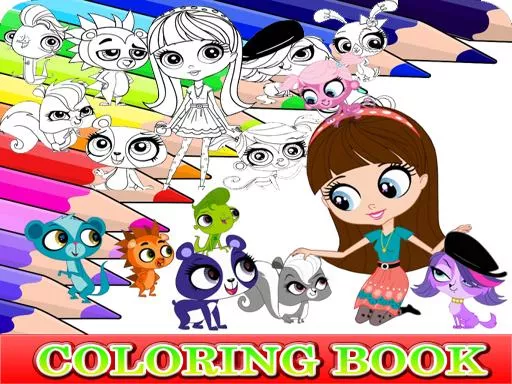 Coloring Book for Littlest Pet Shop - game thumbnail image