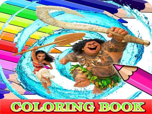 Coloring Book for Moana - game thumbnail image