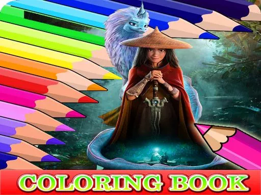 Coloring Book for Raya And The Last Dragon - game thumbnail image