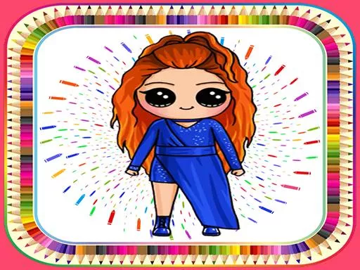 Coloring Book Game To Draw a Cute Creative Dolls - game thumbnail image