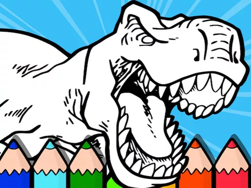 Coloring Dinos For Kids - game thumbnail image