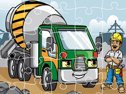 Construction Trucks Jigsaw - game thumbnail image