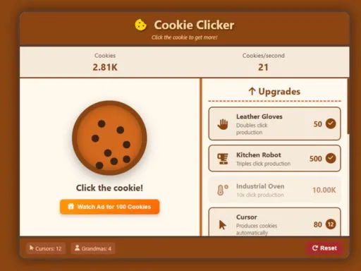   Coookie Clicker  - game thumbnail image
