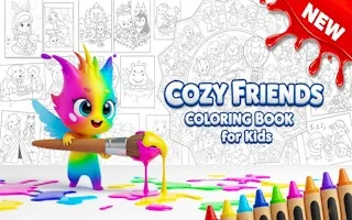 Cozy Friends Coloring Book for Kids - game thumbnail image