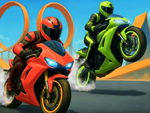 Crazy Bike Stunts PvP - game thumbnail image