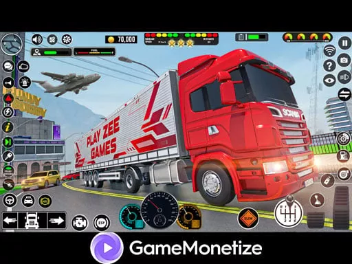 Crazy car transport truck - game thumbnail image