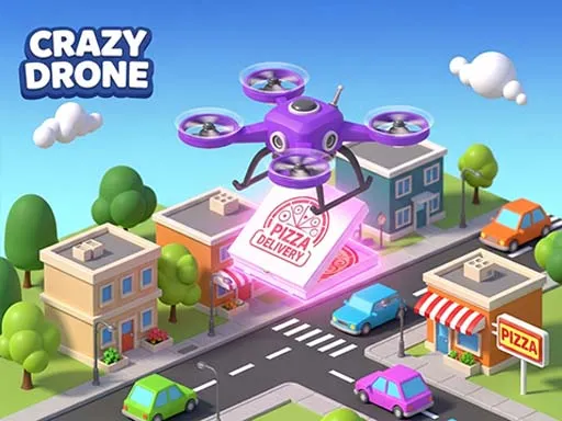 Crazy Drone Pizza Delivery - game thumbnail image