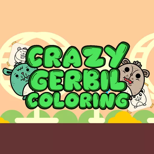 Crazy Gerbil Coloring
