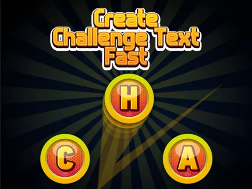 Create Challenge Text Fast - game thumbnail image