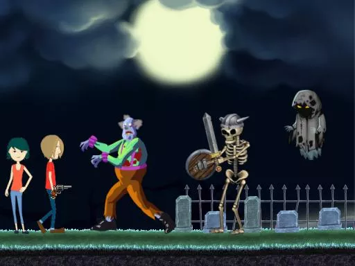 Creepy Clowns in the Graveyard - game thumbnail image