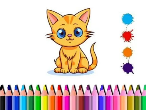 Cute Cat Coloring Book - game thumbnail image