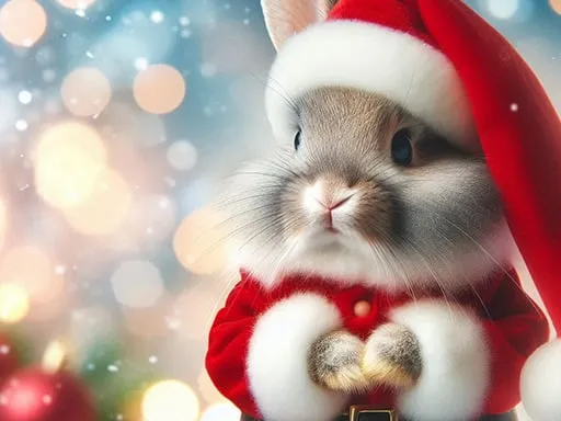 Cute Christmas Animals Jigsaw game thumbnail image
