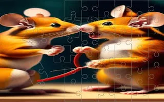 Cute Hamsters Picture piece - game thumbnail image