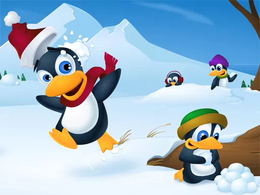 Cute Penguin Slide - game thumbnail image