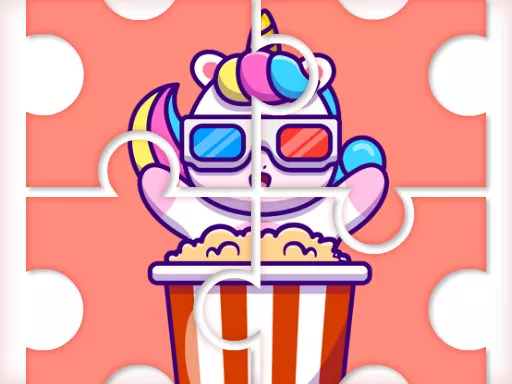 Cute Rainbow Unicorn Puzzles - game thumbnail image