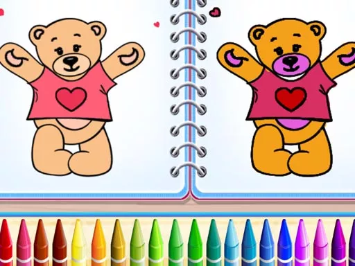 Cute Teddy Bear Colors - game thumbnail image