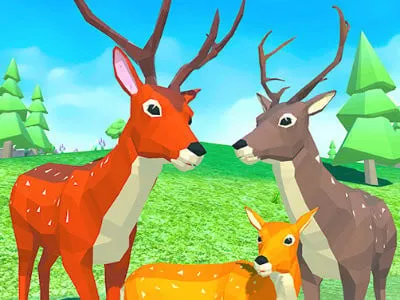 Deer Simulator: Animal Family 3D - game thumbnail image