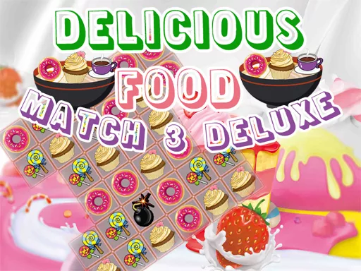 Delicious Food Match 3 Deluxe - game thumbnail image