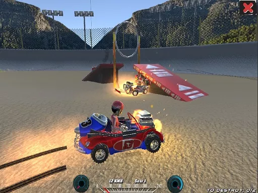Demolition Cartoon Car Crash Derby - game thumbnail image