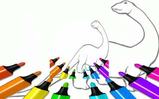 Dinosaur Coloring Pages Kids - game thumbnail image