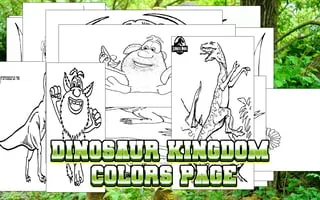 Dinosaur Kingdom Colors Page - game thumbnail image