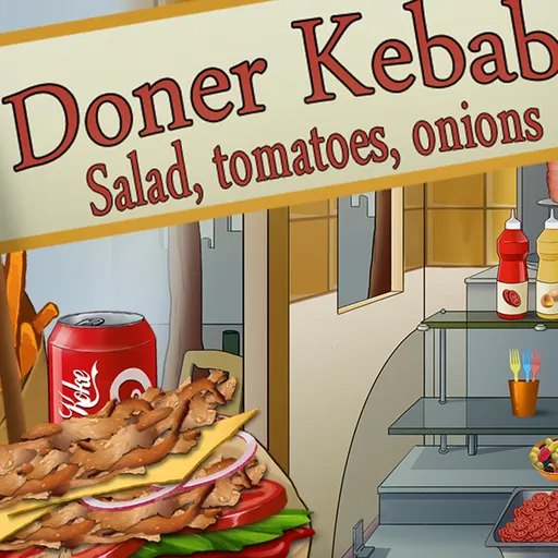 Dner Kebab  salade tomates oignons - game thumbnail image