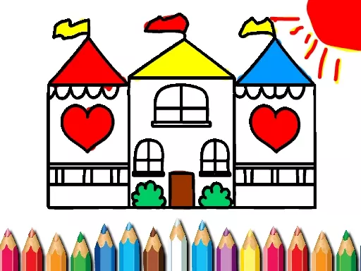 Doll House Coloring Book - game thumbnail image