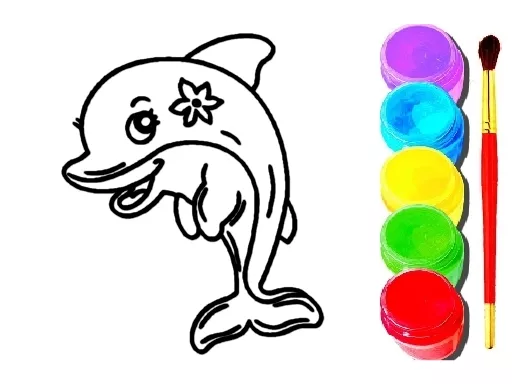 Dolphin Coloring Book - game thumbnail image