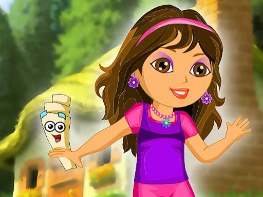 Dora in the garden - game thumbnail image