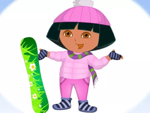 Dora Ski Dress up - game thumbnail image