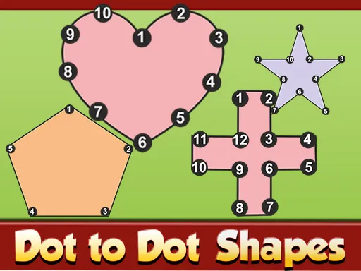 Dot to Dot Shapes Kids Education - game thumbnail image