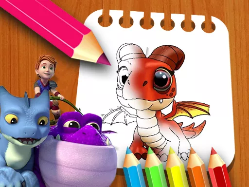 Dragon Rescue Riders Coloring Book - game thumbnail image
