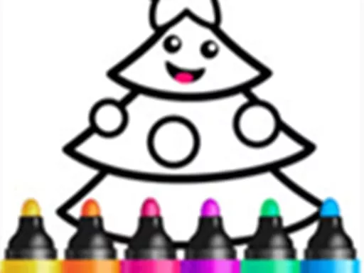 Drawing Christmas For Kids - Draw &amp; Color - game thumbnail image