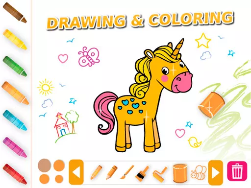 Drawing & Coloring Animals - game thumbnail image