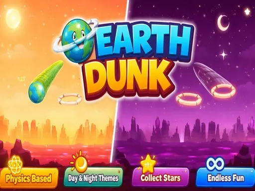 Earth Dunk Physics Arcade Game - game thumbnail image