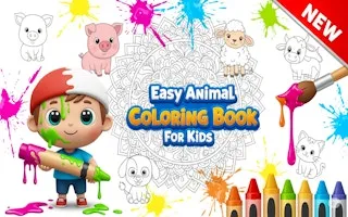 Easy Animal Coloring Book for Kids - game thumbnail image