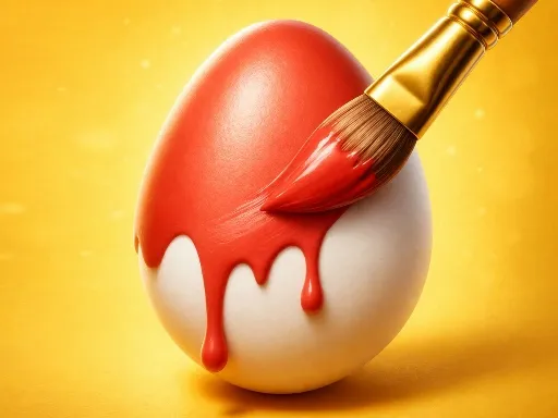 Easy Easter Coloring Eggs - game thumbnail image