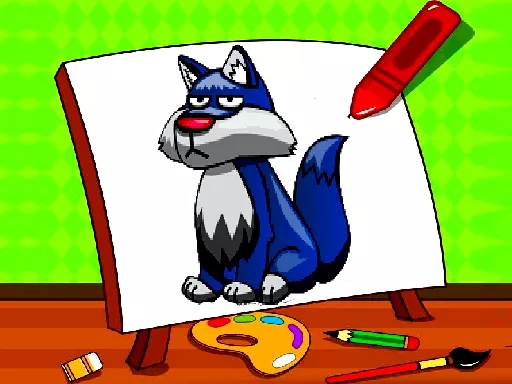 Easy Kids Coloring Walfs - game thumbnail image