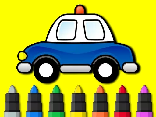 Easy to Paint Police Car - game thumbnail image