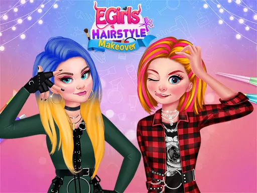 Egirls Hairstyle Makeover - game thumbnail image