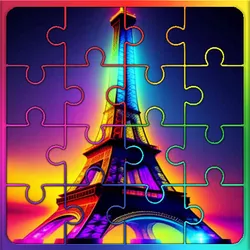 Eiffel Tower Jigsaw Block Puzzle - game thumbnail image