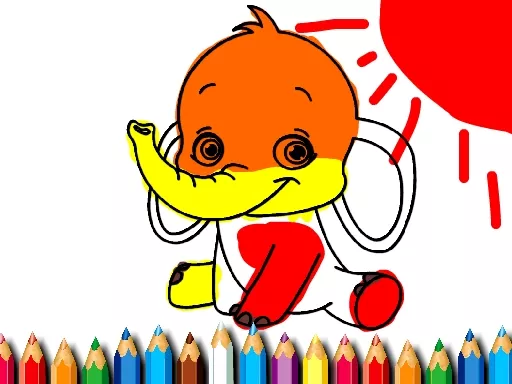 Elephant Coloring Book - game thumbnail image