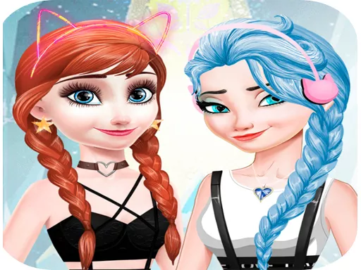 elsa and anna Dress Up Makeup - game thumbnail image