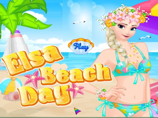 Elsa beach day - game thumbnail image