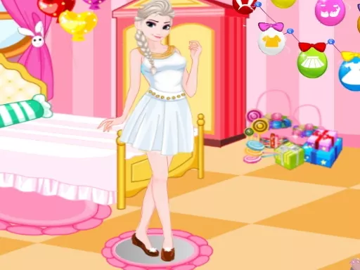 Elsa dress-up - game thumbnail image