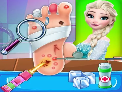 Elsa Foot Doctor Clinic : Frozen  Surgery Hospital - game thumbnail image