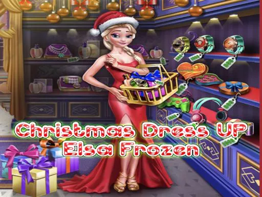 Elsa Frozen Christmas Dress up - game thumbnail image